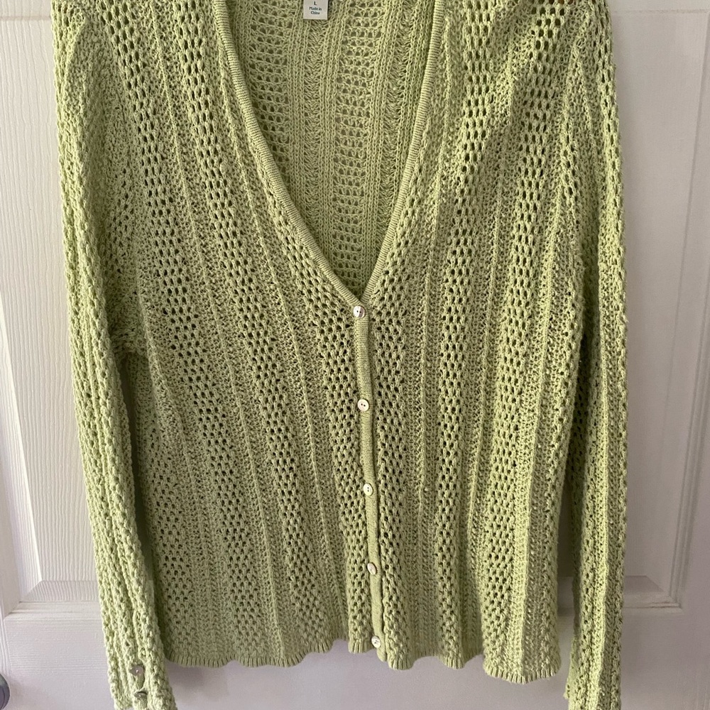 Sundance cotton crocheted cardigan